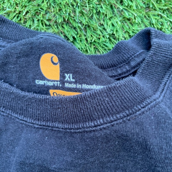 Carhartt T-Shirt Pocket Tee Shirt Casual Cotton Crew Neck Short Sleeve Mens - Picture 2 of 3